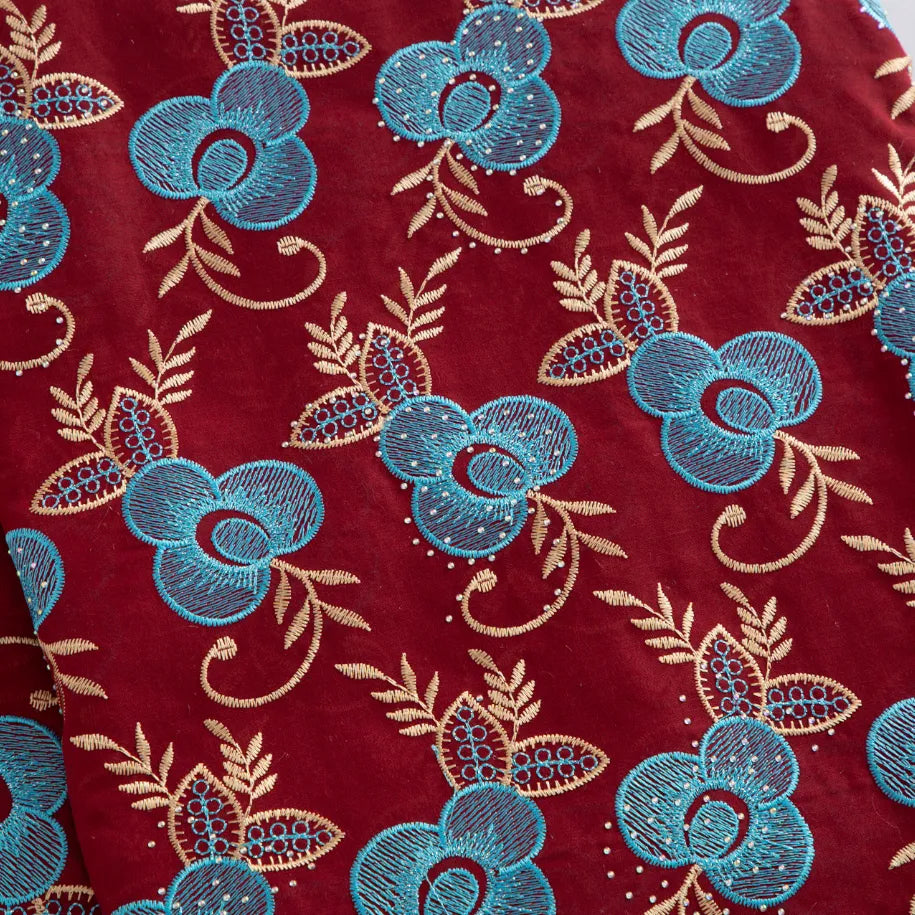 [codex-media-9] Blue Swiss Voile Lace Fabric 5 Yards | 4943 image 10