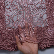 [codex-media-16] African Mesh Lace Fabric, French Net Lace Fabric with Sequins for Sewing Wedding/Party/Prom Dresses image 17