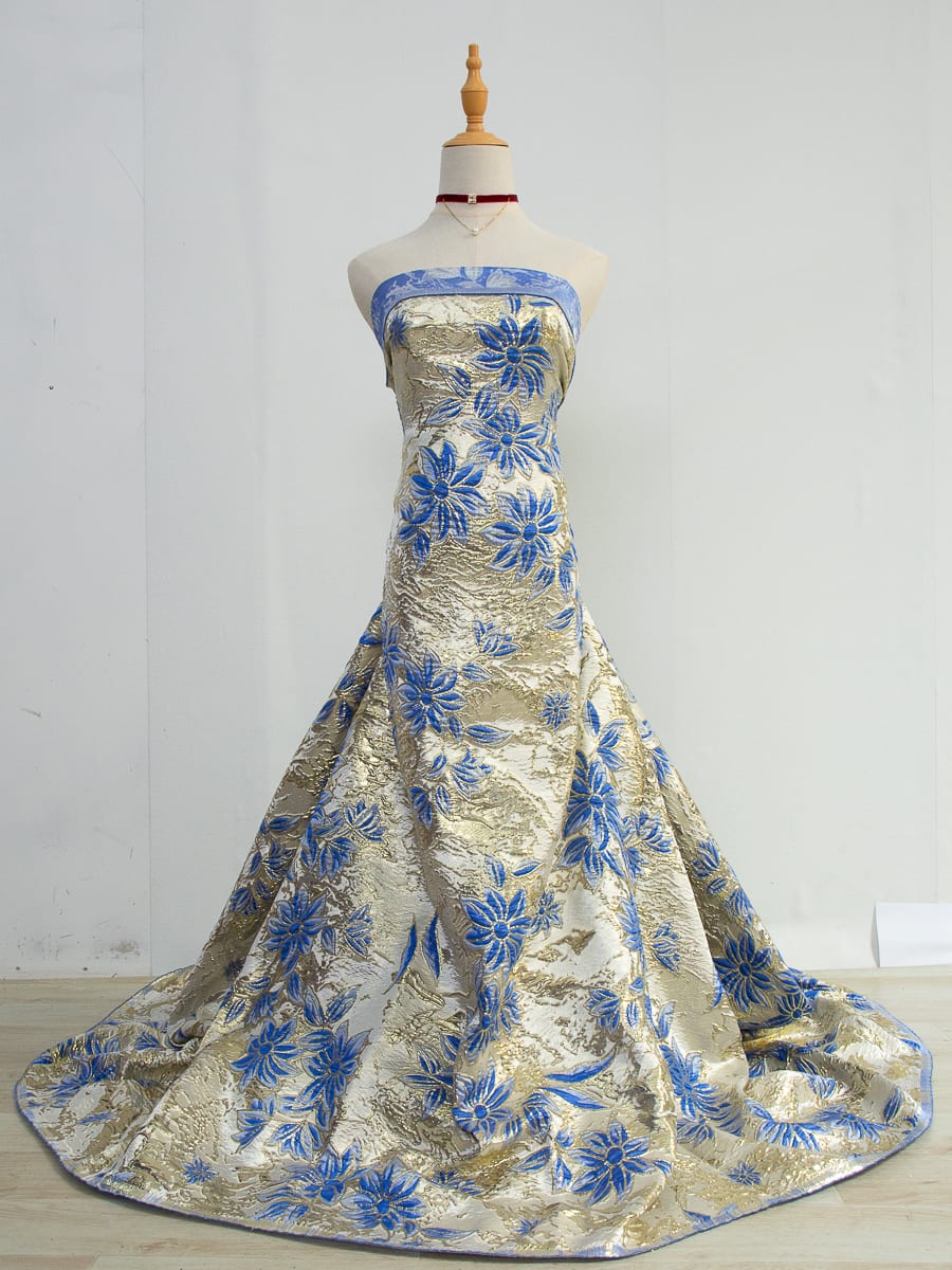 [codex-media-13] African Brocade Lace Fabric, French Jacquard Lace Fabric for Sewing Women Elegant Party Dresses image 14