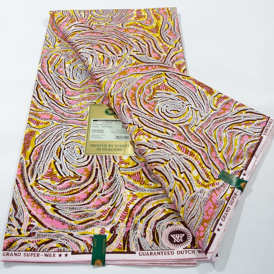 [codex-media-7] African Wax Print Fabric 6 Yards | Double-Sided Party Material image 8