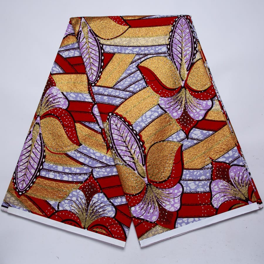 [codex-media-2] African Wax Print Fabric 6 Yards | Double-Sided Party Material image 3