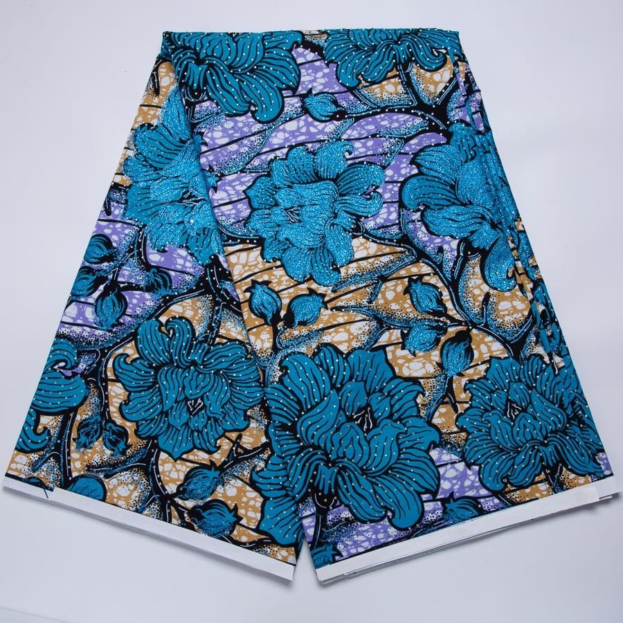 [codex-media-0] African Wax Print Fabric 6 Yards | Double-Sided Party Material image 1