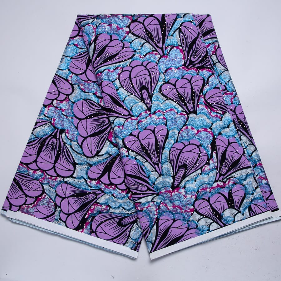 [codex-media-0] African Wax Print Fabric 6 Yards | Double-Sided Party Material image 1