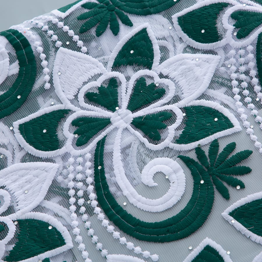 [codex-media-12] French Mesh Lace Fabric with Sequins | 5 Yards/pc African Net Lace Fabric image 13