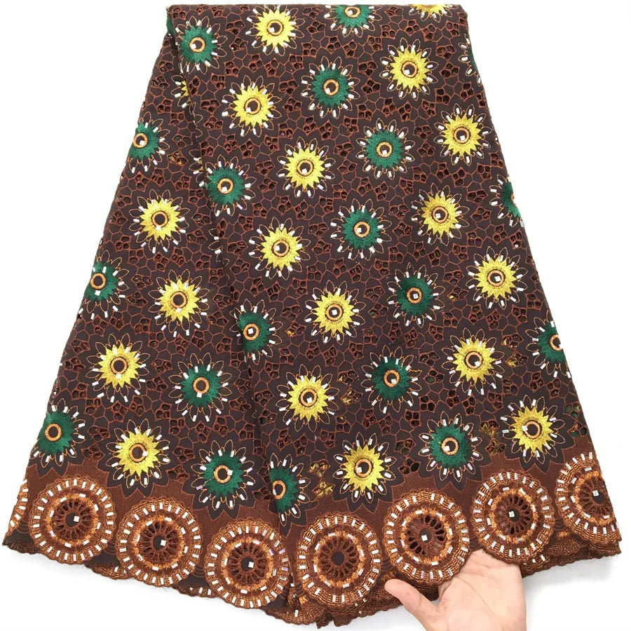 [codex-media-16] Green Swiss Voile Lace Fabric 5 Yards | 4949 image 17
