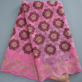 [codex-media-15] African Cotton Lace Fabric with Rhinestones, Swiss Voile Lace Fabric for Sewing Wedding/Party/Prom Dresses image 16