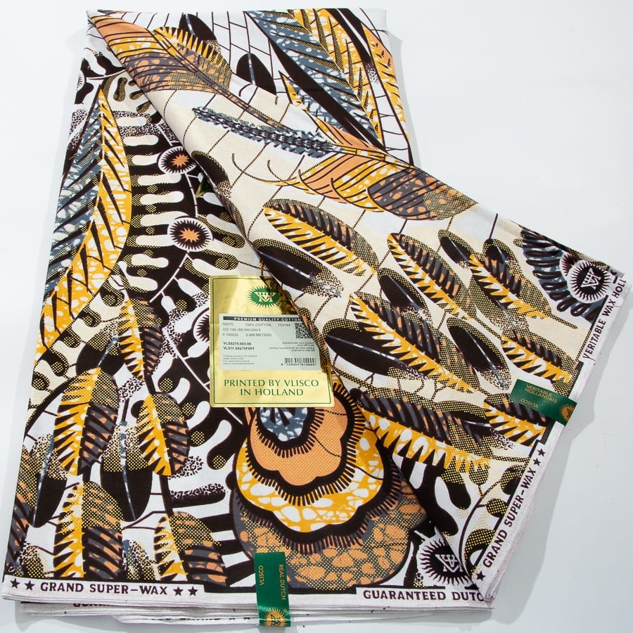 [codex-media-6] African Wax Print Fabric 6 Yards | Double-Sided Party Material image 7
