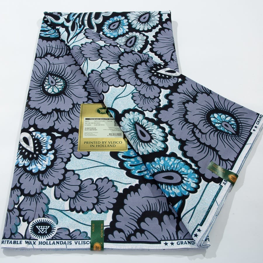 [codex-media-3] African Wax Print Fabric 6 Yards | Double-Sided Party Material image 4