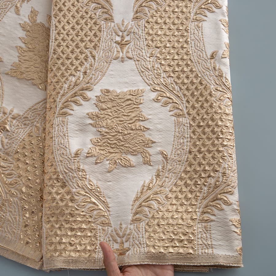 [codex-media-4] French Brocade Lace Fabric, African Jacquard Lace Fabric for Sewing Women Wedding/Party/Prom Dresses image 5