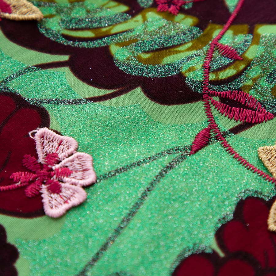 [codex-media-8] African Wax Lace Fabric, Nigerian Embroidery Lace Fabric for Sewing  Women Wedding/Party/Prom Dresses image 9