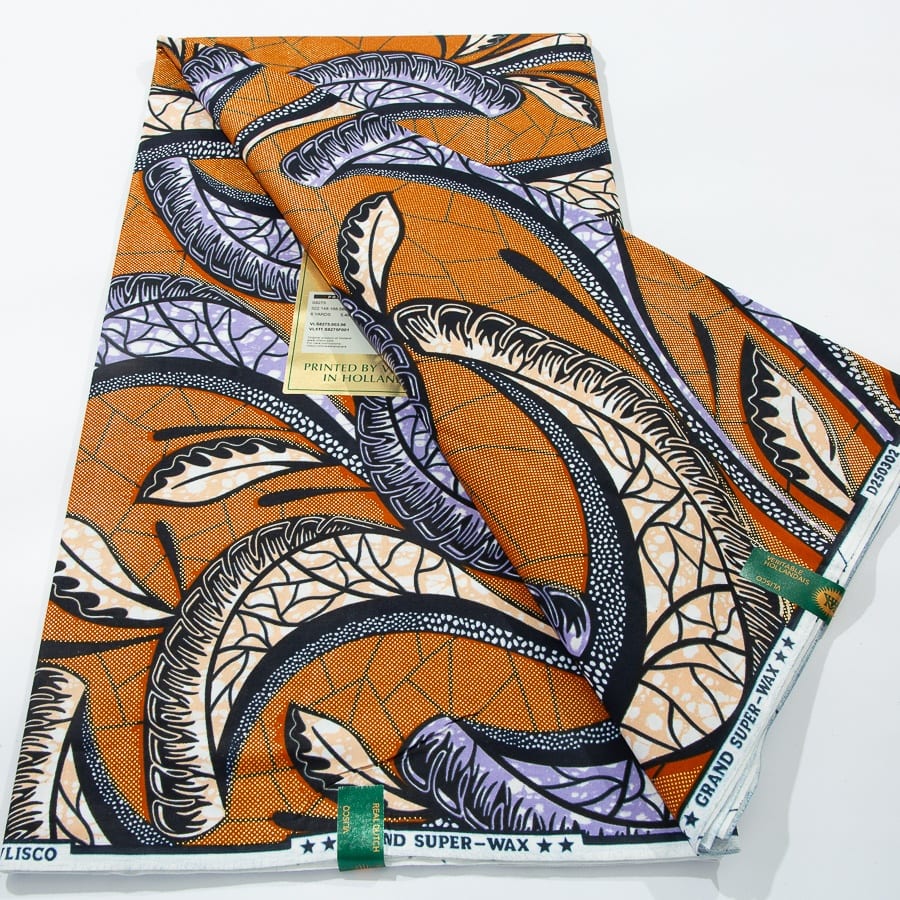 [codex-media-5] African Wax Print Fabric 6 Yards | Double-Sided Party Material image 6