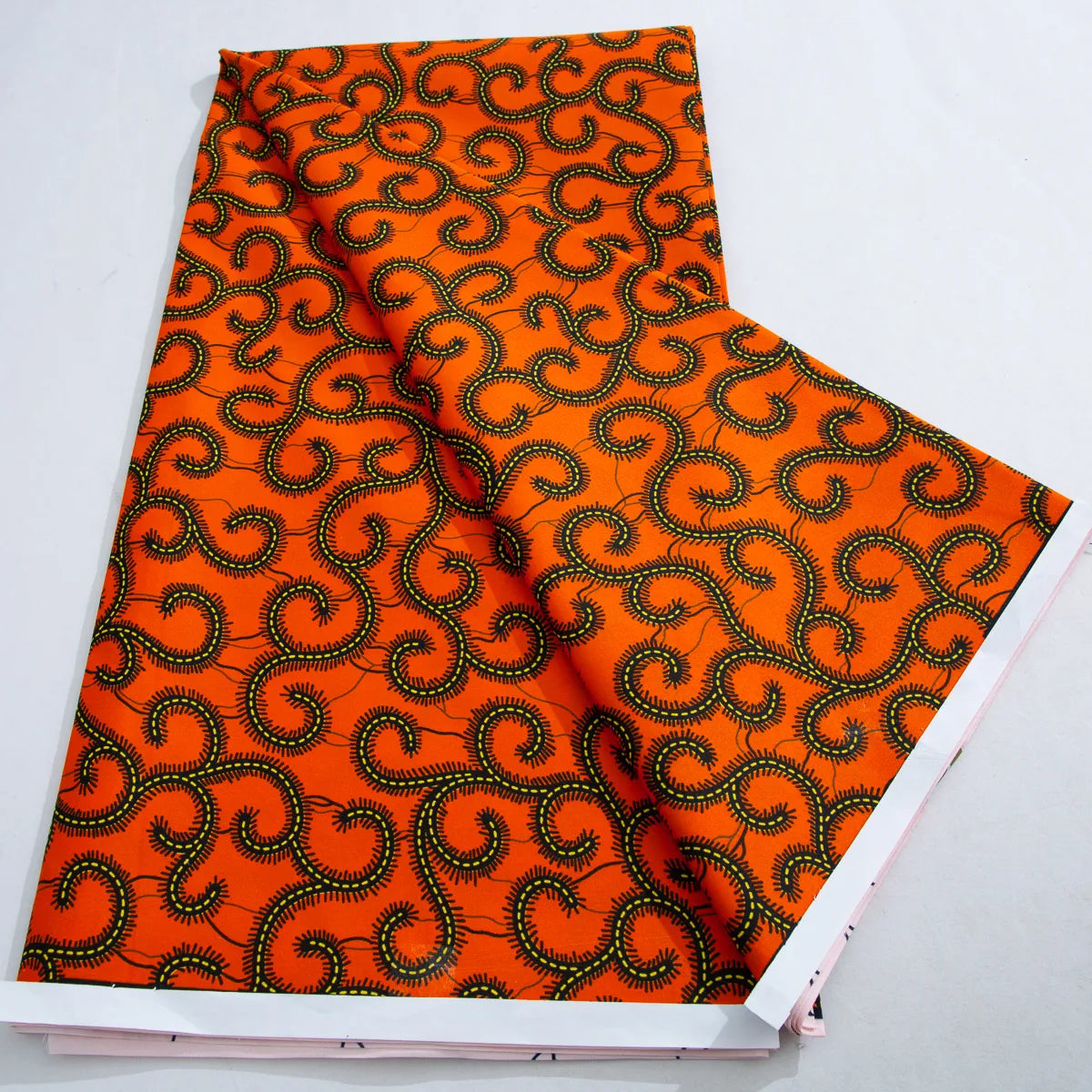 [codex-media-4] African Wax Print Fabric 6 Yards | Double-Sided Party Material image 5