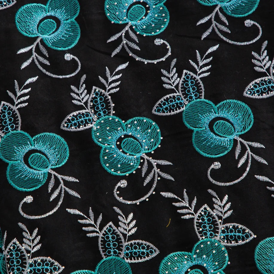 [codex-media-17] Blue Swiss Voile Lace Fabric 5 Yards | 4943 image 18