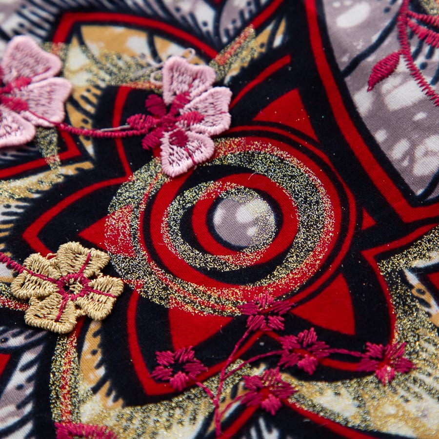 [codex-media-12] African Wax Lace Fabric, Nigerian Embroidery Lace Fabric for Sewing  Women Wedding/Party/Prom Dresses image 13