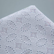 [codex-media-14] White Swiss Voile Lace Fabric with Rhinestones, African Cotton Lace Fabric for Sewing Wedding Party Dresses image 15