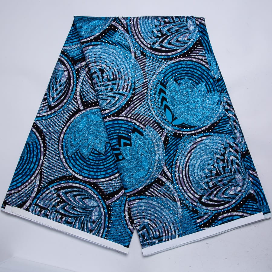 [codex-media-6] African Wax Print Fabric 6 Yards | Double-Sided Party Material image 7