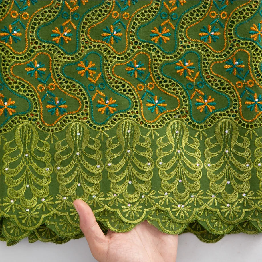[codex-media-13] Yellow Swiss Voile Lace Fabric 5 Yards | 4935 image 14