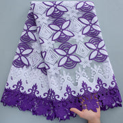 [codex-media-8] French Mesh Lace Fabric with Sequins | 5 Yards/pc African Net Lace Fabric image 9