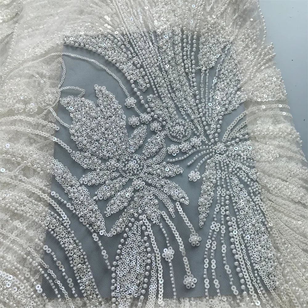 [codex-media-5] Gold African Mesh Lace Fabric Beads 5 Yards | 4933 image 6