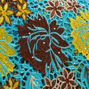 [codex-media-6] Guipure Cord Lace Fabric with Rhinestones | 5 Yards/pc Nigerian Water Soluble Lace Fabric image 7