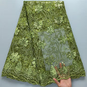 [codex-media-8] African Mesh Lace Fabric 5 Yards | 4931 image 9