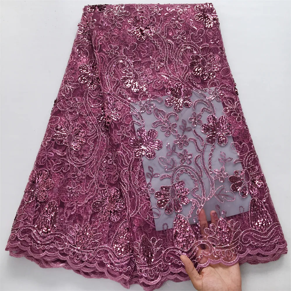 [codex-media-10] African Mesh Lace Fabric 5 Yards | 4931 image 11
