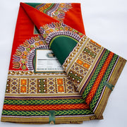 [codex-media-14] African Wax Print Fabric 100% Cotton - Golden Glitter Wax Cloth - Ankara Super Wax Fabric 5.49 meter Per Piece, 100% Cotton Nigerian Ghanaian Fashion - Soft Handmade Fabric for Women's Wedding Dresses, Party Gowns, and Sewing Materials image 15