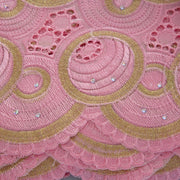 [codex-media-15] Swiss Voile Lace Fabric with Rhinestones | 5 Yards/pc African Cotton Lace Fabric image 16