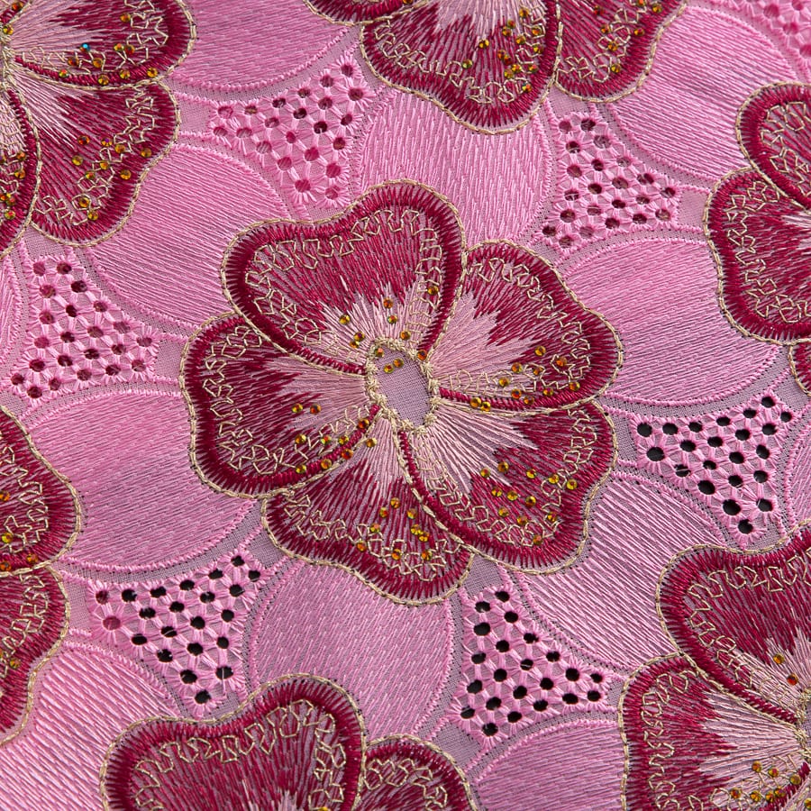 [codex-media-16] African Cotton Lace Fabric with Rhinestones, Swiss Voile Lace Fabric for Sewing Wedding/Party/Prom Dresses image 17