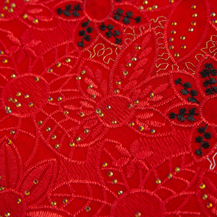 [codex-media-4] Swiss Voile Lace Fabric with Rhinestones, African Cotton Lace Fabric for Sewing Wedding Party/Prom Dresses image 5