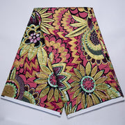 [codex-media-4] African Wax Print Fabric 6 Yards | Double-Sided Party Material image 5