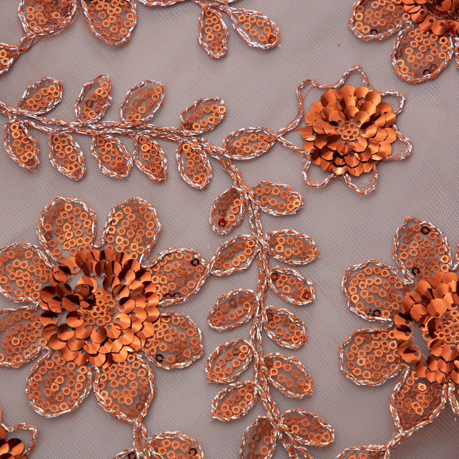 [codex-media-18] African Mesh Lace Fabric, French Net Lace Fabric with Sequins for Sewing Wedding/Party/Prom Dresses image 19