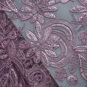[codex-media-15] African Mesh Lace Fabric, French Net Lace Fabric with Sequins for Sewing Wedding/Party/Prom Dresses image 16