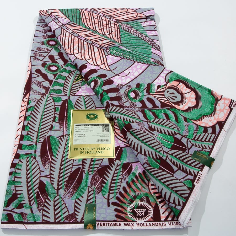 [codex-media-5] African Wax Print Fabric 6 Yards | Double-Sided Party Material image 6