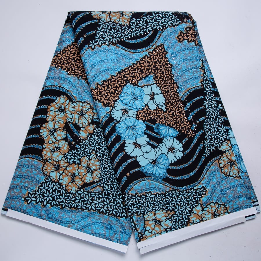 [codex-media-1] African Wax Print Fabric 6 Yards | Double-Sided Party Material image 2