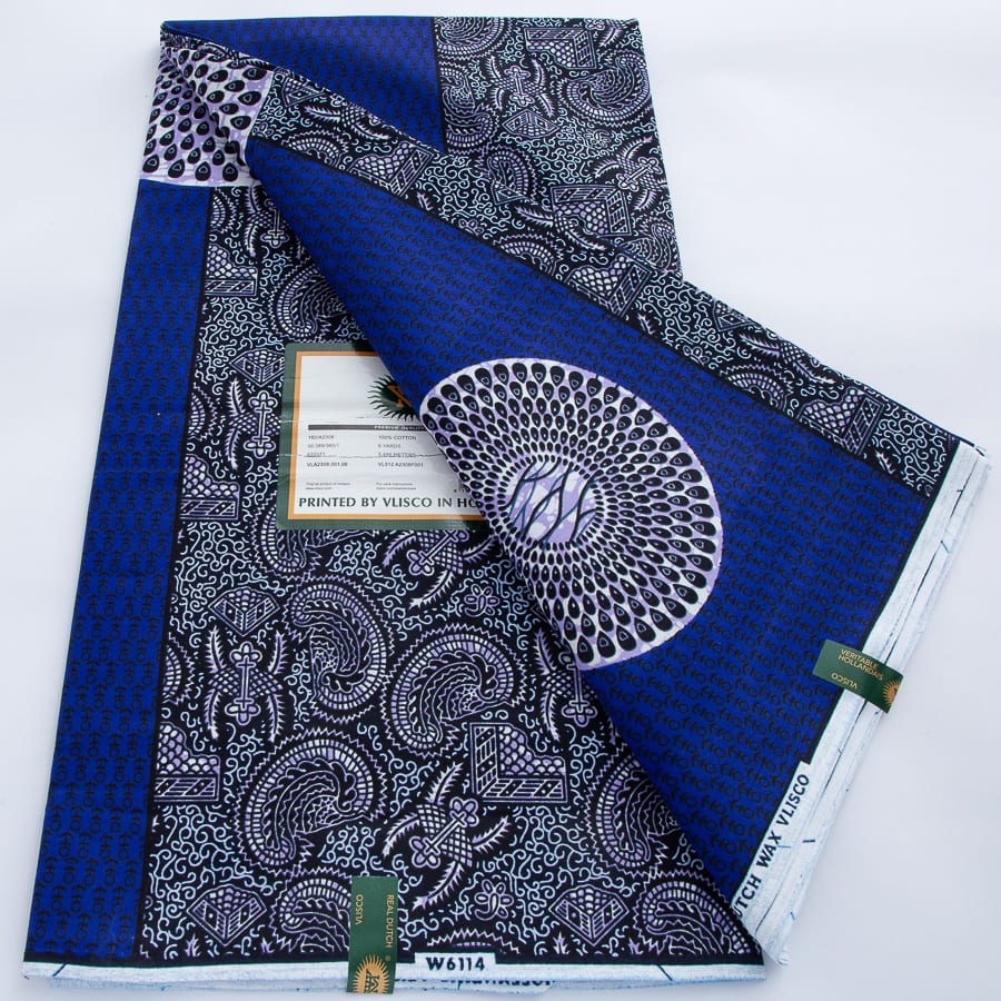 [codex-media-7] African Wax Print Fabric 100% Cotton - Golden Glitter Wax Cloth - Ankara Super Wax Fabric 5.49 meter Per Piece, 100% Cotton Nigerian Ghanaian Fashion - Soft Handmade Fabric for Women's Wedding Dresses, Party Gowns, and Sewing Materials image 8