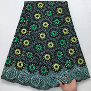 [codex-media-0] Green Swiss Voile Lace Fabric 5 Yards | 4949 image 1