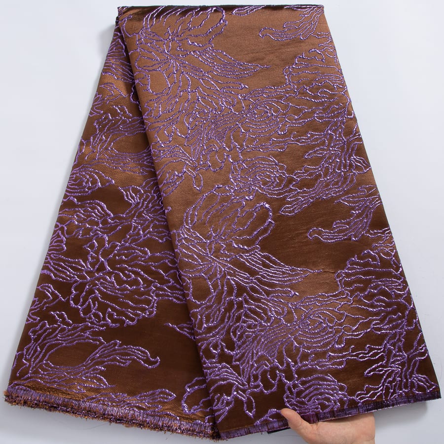 [codex-media-8] African Brocade Lace Fabric, French Jacquard Lace Fabric for Sewing Women Elegant Party Dresses image 9