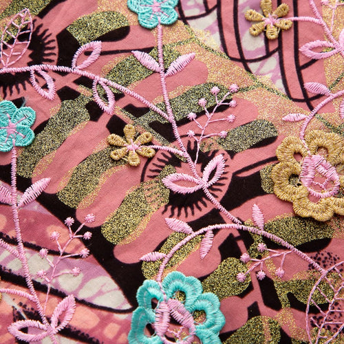 [codex-media-0] African Wax Lace Fabric, Nigerian Embroidery Lace Fabric for Sewing  Women Wedding/Party/Prom Dresses image 1
