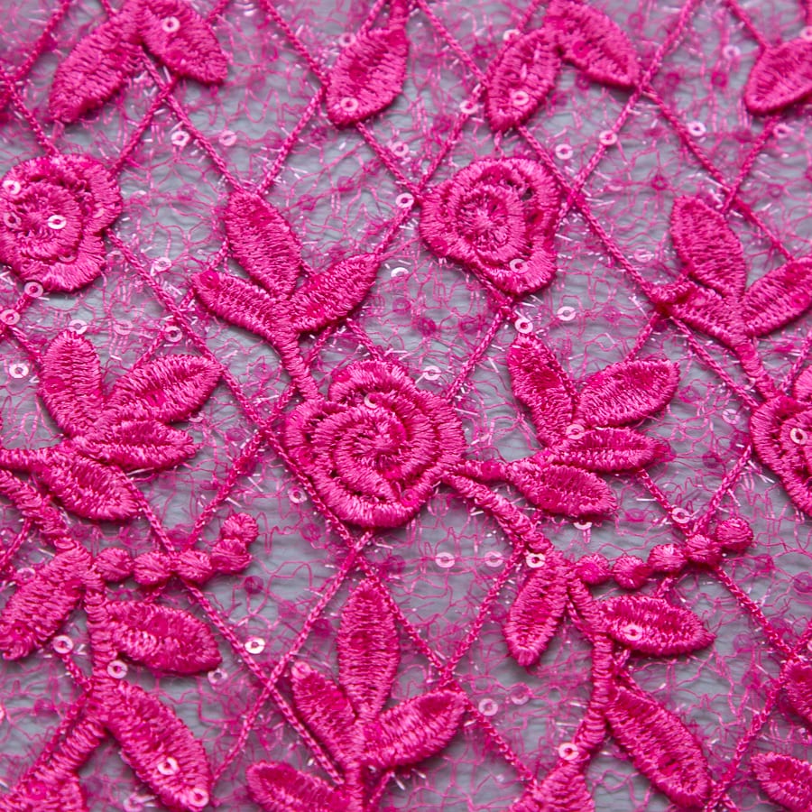 [codex-media-11] French Mesh Lace Fabric with Sequins | 5 Yards/pc African Net Lace Fabric image 12