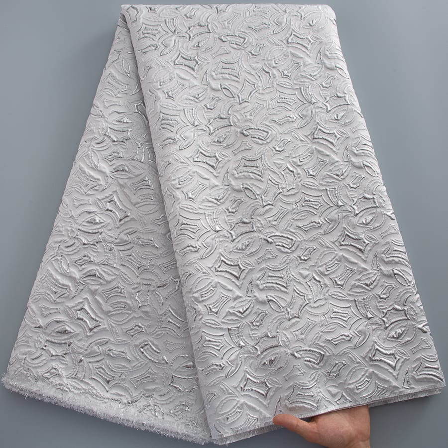 [codex-media-1] African Brocade Lace Fabric, French Jacquard Lace Fabric for Sewing Women Elegant Party Dresses image 2