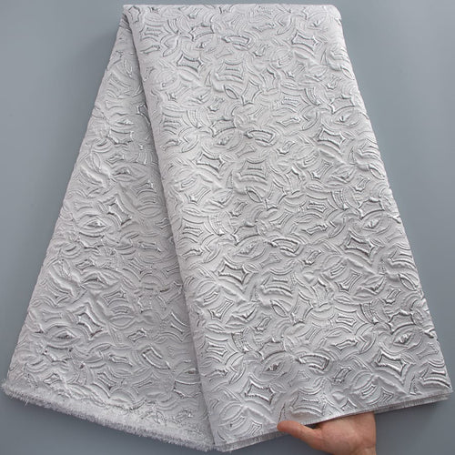[codex-media-1] African Brocade Lace Fabric, French Jacquard Lace Fabric for Sewing Women Elegant Party Dresses image 2