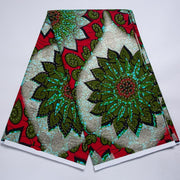 [codex-media-6] African Wax Print Fabric 6 Yards | Double-Sided Party Material image 7