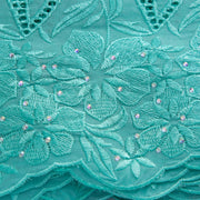 [codex-media-13] Swiss Voile Lace Fabric with Rhinestones | 5 Yards/pc African Cotton Lace Fabric image 14