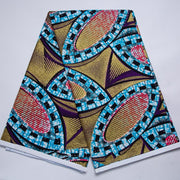 [codex-media-4] African Wax Print Fabric 6 Yards | Double-Sided Party Material image 5
