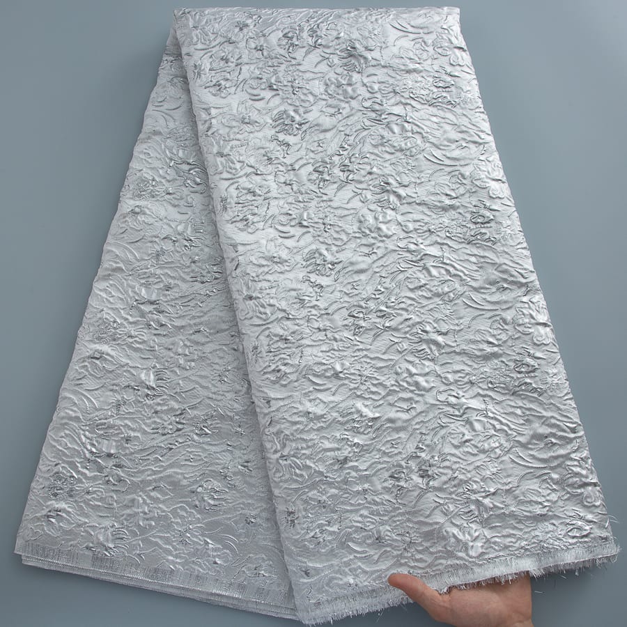 [codex-media-8] African Brocade Lace Fabric, French Jacquard Lace Fabric for Sewing Women Elegant Party Dresses image 9