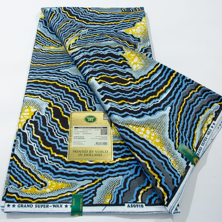 [codex-media-10] African Wax Print Fabric 6 Yards | Double-Sided Party Material image 11