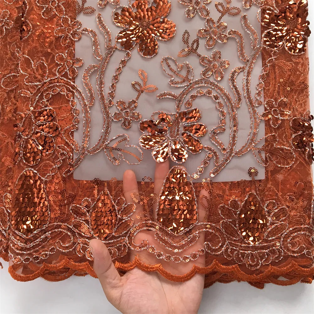 [codex-media-13] African Mesh Lace Fabric 5 Yards | 4931 image 14
