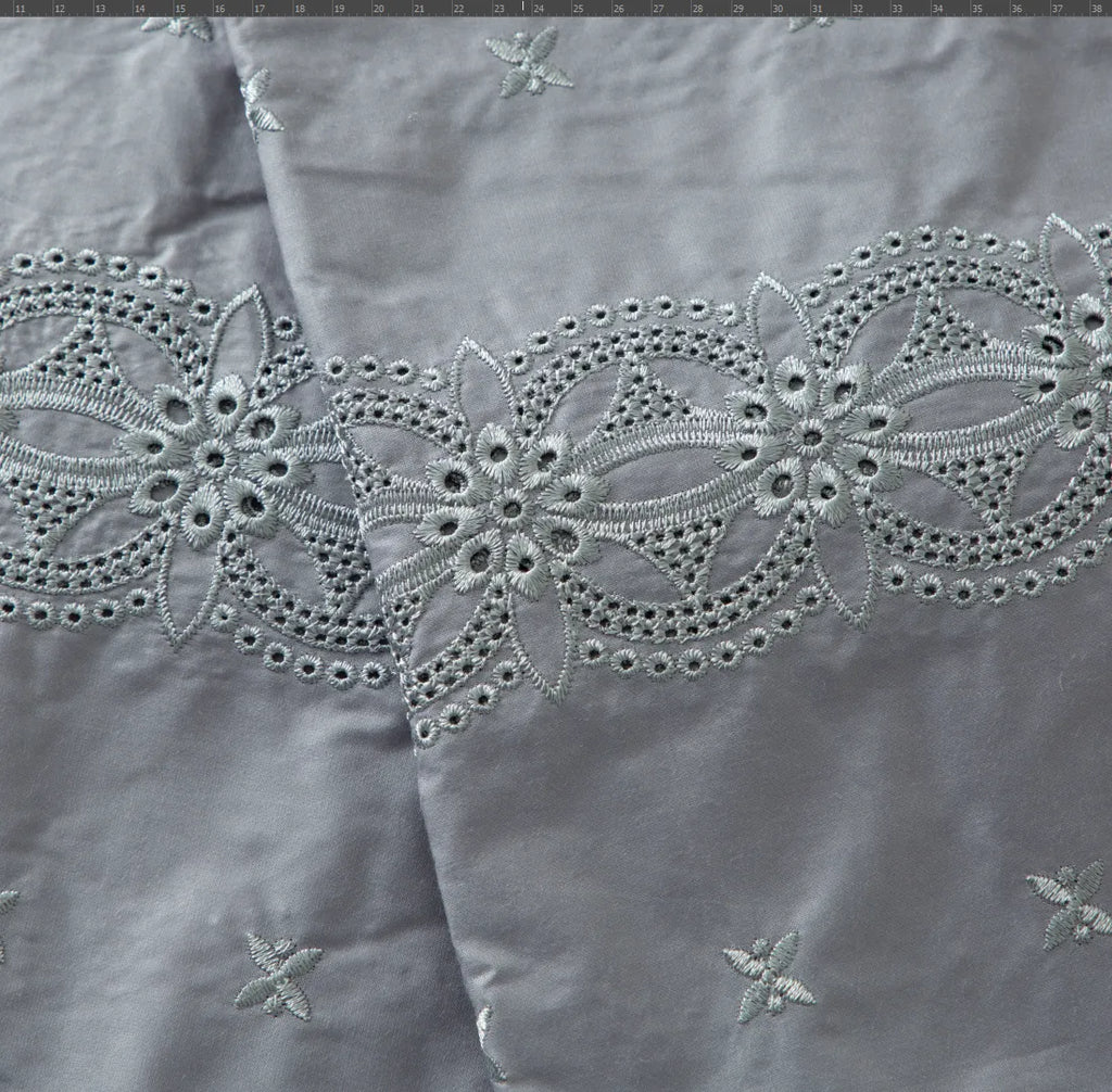 [codex-media-13] Blue Swiss Voile Lace Fabric Men’s Suits Fabric 5 Yards | 4943 image 14