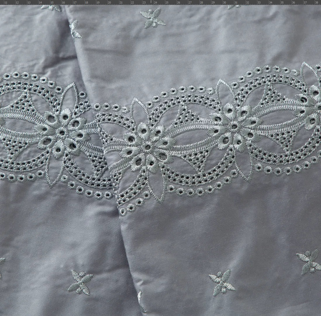 [codex-media-13] Blue Swiss Voile Lace Fabric Men’s Suits Fabric 5 Yards | 4943 image 14